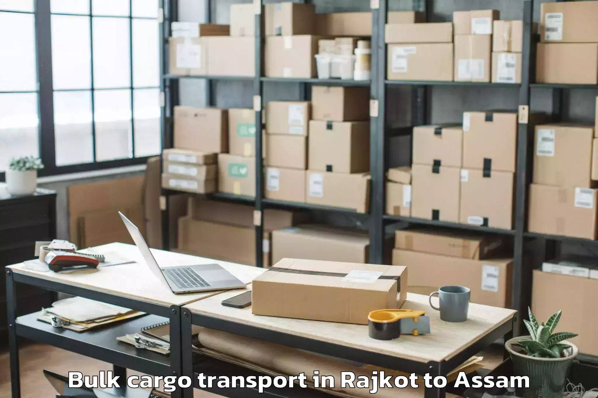 Affordable Rajkot to Kokrajhar Bulk Cargo Transport